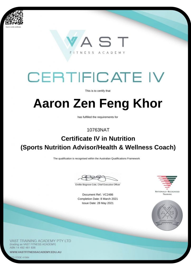 Master-Aaron-Khor-Certificate-IV-Nutrition